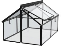 Vitavia Gaia Jumbo melegágy üveg 83 cm x 119 cm x 72 cm fekete Vitavia Gaia Jumbo melegágy üveg 83 cm x 119 cm x 72 cm fekete