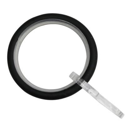 Gardinia hengeres függönykarikák 25 mm átmérő fekete 10 darabos csomag