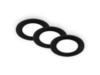 Briloner beépített LED spotlámpa 9W 350lm 4000K fekete átmérő 86 x 30 mm 3 db