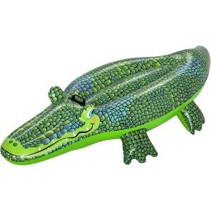 Bestway Krokodil felfújható úszómatrac, 152x71 cm, zöld, gyerekeknek.