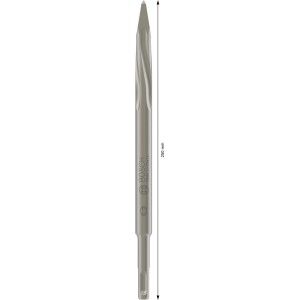 Bosch Pro SDS-plus hegyes véső, 250 mm hosszú, forgásstopos kalapácsokhoz.