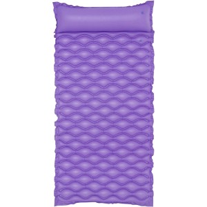 Lila Bestway Float'n Roll felfújható matrac, 213x86 cm, beépített párnával, medencéhez és tengerhez.