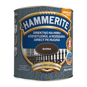 Hammerite rozsdavédő festék, barna, közvetlenül a rozsdára. Ideális fémhez.