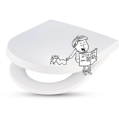 baliv WC-ülőke Gada II leeresztő automatikával duroplaszt fehér