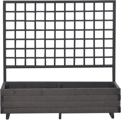 Gaspo Hellbrunn virágláda futtatóráccsal 136 cm x 140 cm x 37 cm vintage szürke