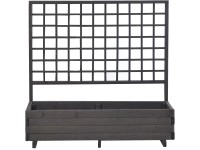 Gaspo Hellbrunn virágláda futtatóráccsal 136 cm x 140 cm x 37 cm vintage szürke
