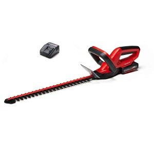 Einhell GC-CH 1846 Li Kit akkus sövényvágó akkumulátorral és töltővel. Piros-fekete sövényvágó.