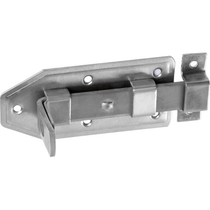 Tolózár ajtókhoz rozsdamentes acél 120 mm x 55 mm