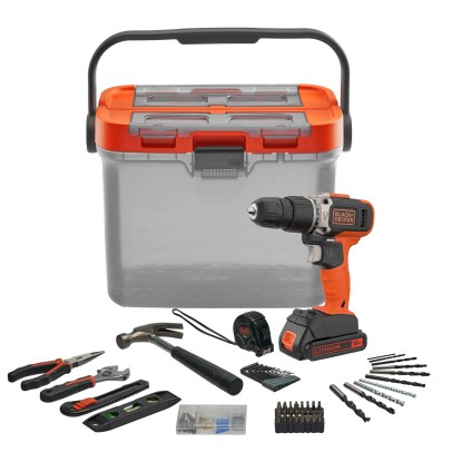 18V fúrócsavarozó szett kézi szerszámokkal