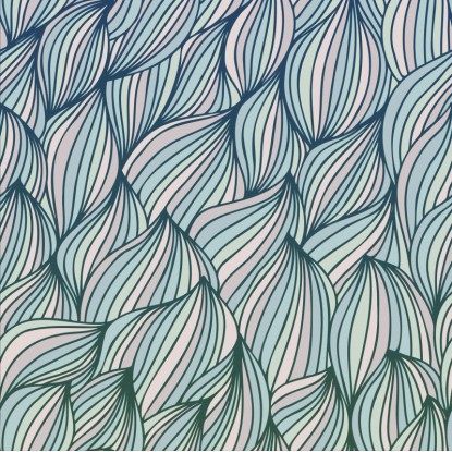 Komar fátyoltapéta Gentle Waves 200 cm x 250 cm kék