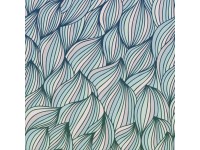 Komar fátyoltapéta Gentle Waves 200 cm x 250 cm kék