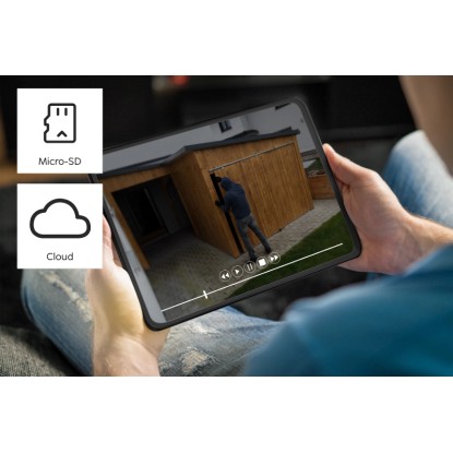 Hama WLAN kültéri kamera szolár akkumulátorral tableten: Ház és kert megfigyelése.