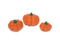 Tökök LED-del akril különböző méretek melegfehér fény 3 db-os készlet Tökök LED-del akril különböző méretek melegfehér fény 3 db-os készlet