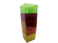 Orchideakaspó Coubi szögletes 12 x 20 cm vegyes színekben Orchideakaspó Coubi szögletes 12 x 20 cm vegyes színekben