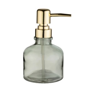 Wenko Atessa üveg szappanadagoló menta színben, arany pumpafejjel, 200 ml.