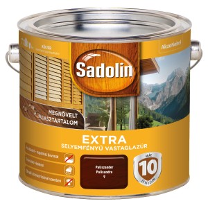 Sadolin időjárásálló festék, rózsafa színű, kültéri használatra.