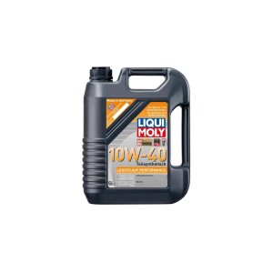 Szürke 5L-es kanna Liqui Moly 10W-40 olaj benzin- és dízelmotorokhoz.