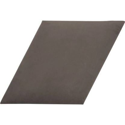 Jobbra dőlt rombusz alakú fali párna 30 cm x 30 cm bársony sötétszürke