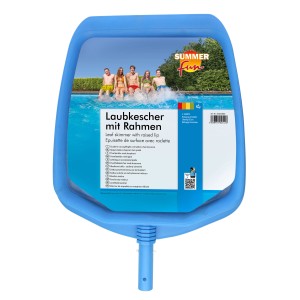 Kék Summer Fun lombseprű kerettel medencetisztításhoz.