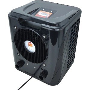 Summer Fun Smart 3,35 kW hőszivattyú, fekete medencefűtés digitális kijelzővel.
