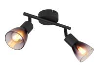 SATELLA spotlámpa 2-es Fekete 2xE14 25W