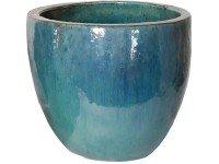 M Collections Egg Pot mázas kaspó 60 cm x 60 cm Szeladon
