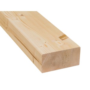 Rétegragasztott faanyag luc/fenyő, 60x120x3000 mm, nagy statikai igénybevételű szerkezetekhez.