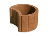 Leier LUNA midi rézsűkő barna 35 cm x 40 cm x 25 cm