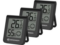 BRESSER HumiTemp hőmérő és higrométer 3 db-os készlet fekete