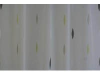 Fényáteresztő shearly függöny 1275/04 zöld mintás 180 cm magas méteráru Fényáteresztő shearly függöny 1275/04 zöld mintás 180 cm magas méteráru