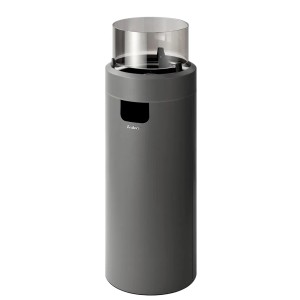Szürke t.b.t. Tűzterek üveglappal kültéri használatra.