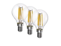 Euro-Lux LED izzószálas izzó E14 G45 4 W 470 lm 3000 K 3 db Euro-Lux LED izzószálas izzó E14 G45 4 W 470 lm 3000 K 3 db