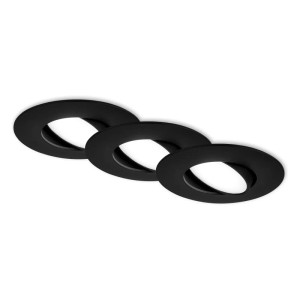 BRILONER beépített fekete LED lámpatest 4,9W 480lm 4000K IP65 90 mm x 45 mm 3 db