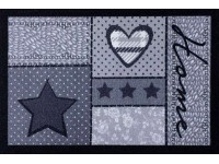 Rex Deco beltéri lábtörlő Home és szív csúszásmentes 40 cm x 60 cm