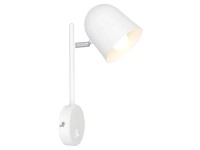 Rábalux Egon beltéri Fali lámpa matt fehér E14 1x MAX 40W