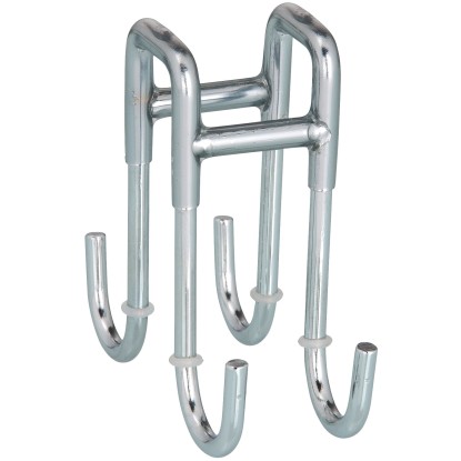 Wenko kettős zuhanyakasztó, rozsdamentes acél, fényes