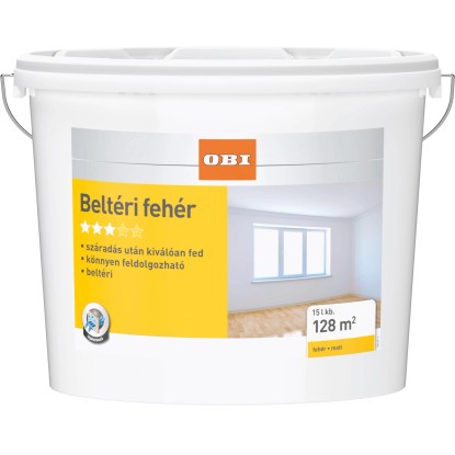 OBI beltéri falfesték fehér 15 l