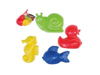 Homokozóformák 4-féle változatban 6,8 cm x 8,8 cm x 2,3 cm