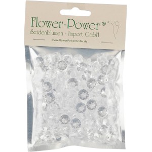 Mica Decorations Dekoratív gyémántok, 100 ml, átlátszó, barkács projektekhez és asztali dekorációhoz.
