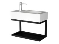 DELTA kerámiamosdó fali konzollal 38 cm