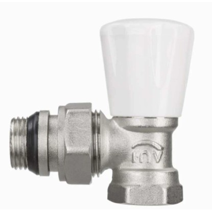 Kulcsos 1/2" előremenő sarok radiátor szelep