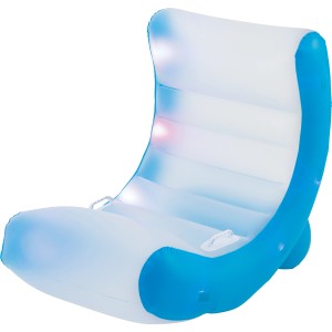 Felfújható Rocking Lounge LED-del, 90 cm, kék-fehér, medencéhez és kerthez.
