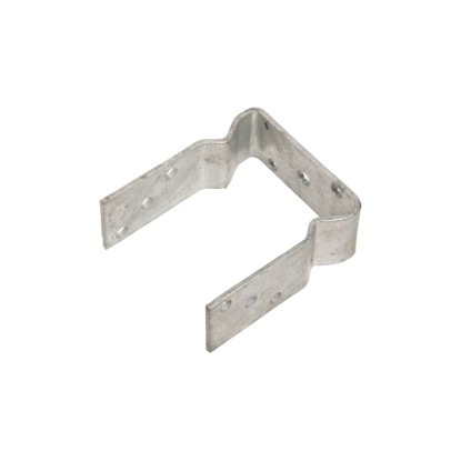 U alakú oszloptartó csavarozáshoz, horganyzott, 120 mm-es oszlopméret.
