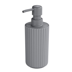 Szürke Allstar Minas szappanadagoló bordázott dizájnnal, 280 ml űrtartalom.