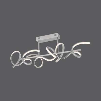 Paul Neuhaus Curls LED-es mennyezeti lámpa ezüst IP20