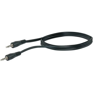 Schwaiger audio csatlakozókábel, 3,5 mm-es jack, 0,75 m, fekete.