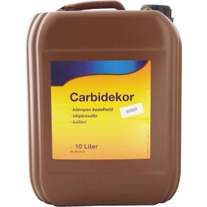 Barna 10L-es kanna Carbidekor festék kültéri használatra, időjárásálló.