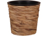 Kaspó vízijácinttal 21 cm x 19 cm natúr - fekete