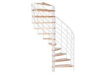 Minka csigalépcső Helios bükk fehér