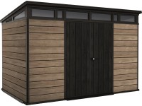 Signature Pent 11 x 7 műanyag kerti ház - kőrisfa